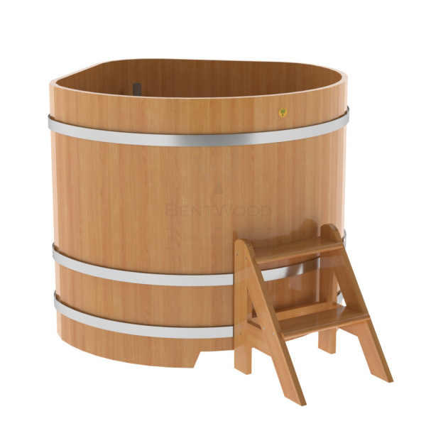 Купель угловая Bentwood из натуральной лиственницы Премиум 1,19х1,19 Высота 1,1 м. Фото № 1