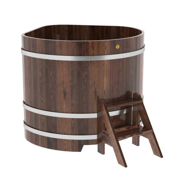 Купель угловая Bentwood из мореной лиственницы Премиум 1,19х1,19 Высота 1,1 м. Фото № 1