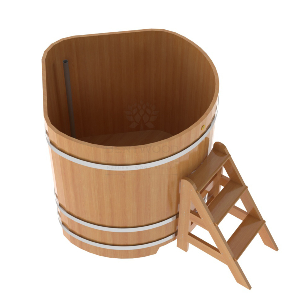 Купель угловая Bentwood из натуральной лиственницы Премиум 1,19х1,19 Высота 1,2 м. Фото № 4