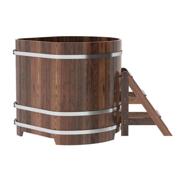 Купель угловая Bentwood из мореной лиственницы Премиум 1,19х1,19 Высота 1,2 м. Фото № 3