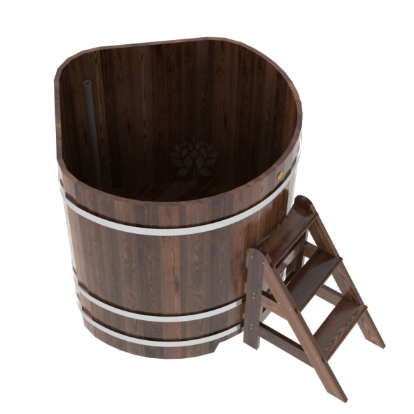 Купель угловая Bentwood из мореной лиственницы Премиум 1,19х1,19 Высота 1,2 м. Фото № 4