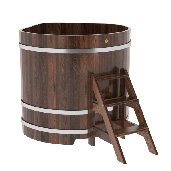 Купель угловая Bentwood из мореной лиственницы Премиум 1,19х1,19 Высота 1,2 м. Фото № 1