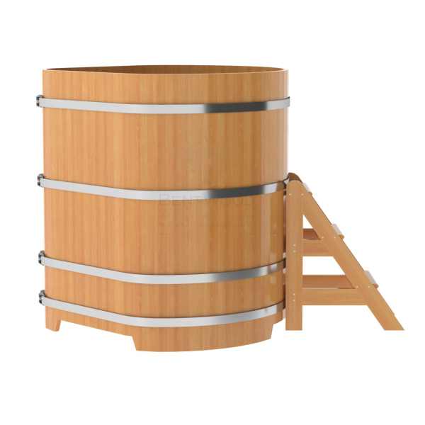 Купель угловая Bentwood из натуральной лиственницы Премиум 1,19х1,19 Высота 1,4 м. Фото № 4