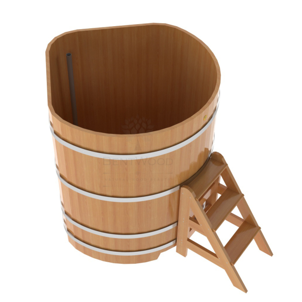 Купель угловая Bentwood из натуральной лиственницы Премиум 1,19х1,19 Высота 1,4 м. Фото № 3