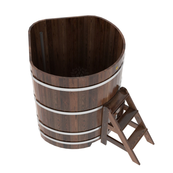 Купель угловая Bentwood из мореной лиственницы Премиум 1,19х1,19 Высота 1,4 м. Фото № 2