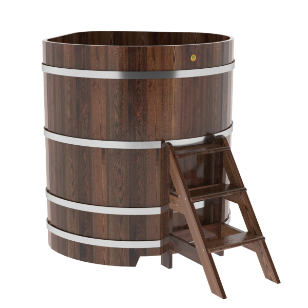 Купель угловая Bentwood из мореной лиственницы Премиум 1,19х1,19 Высота 1,4 м. Фото № 1