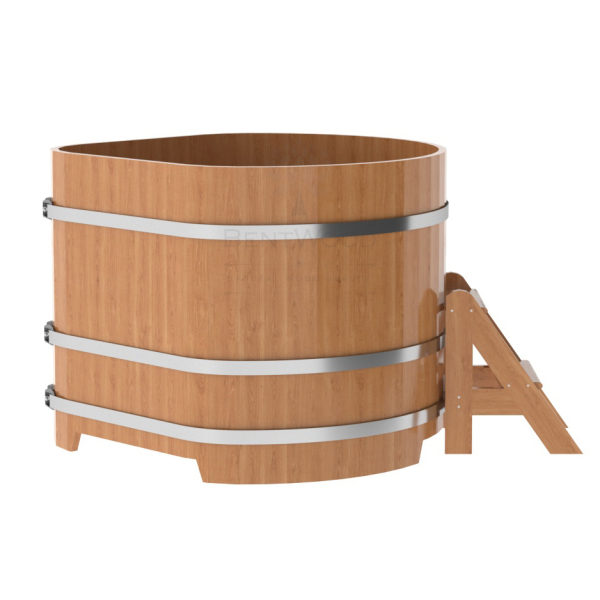 Купель угловая Bentwood из натурального дуба 1,19х1,19 Высота 1,0 м. Фото № 3