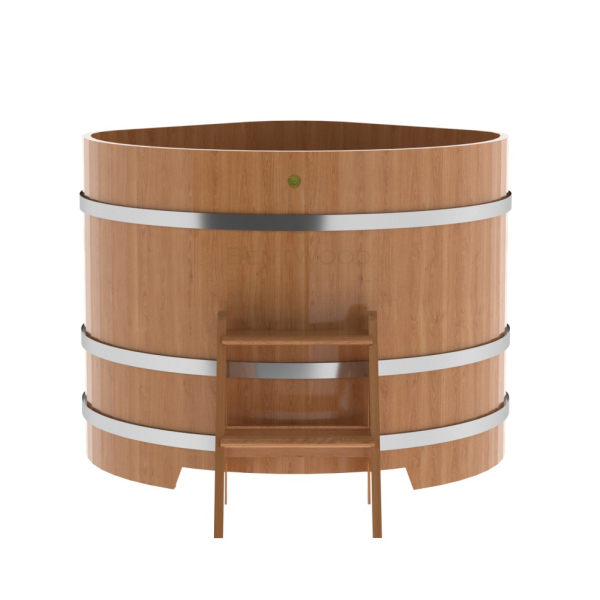 Купель угловая Bentwood из натурального дуба 1,19х1,19 Высота 1,0 м. Фото № 2
