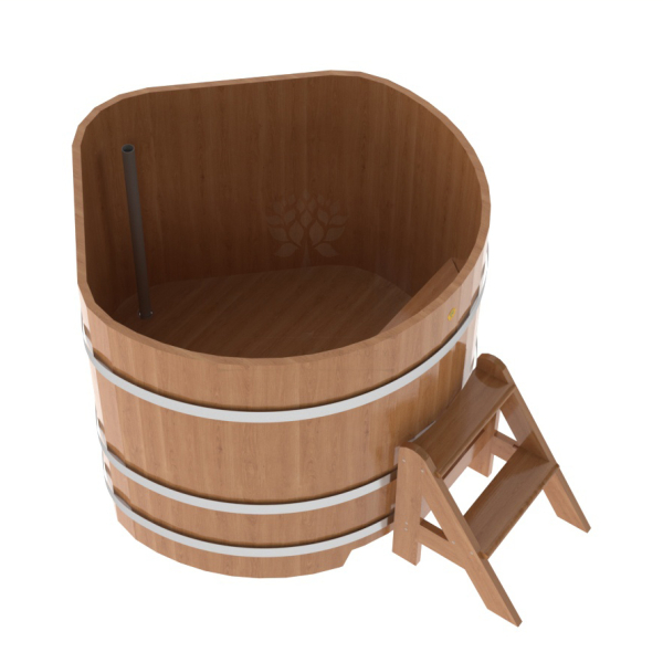 Купель угловая Bentwood из натурального дуба 1,19х1,19 Высота 1,0 м. Фото № 4