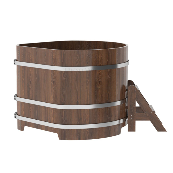 Купель угловая Bentwood из мореного дуба 1,19х1,19 Высота 1,0 м. Фото № 2