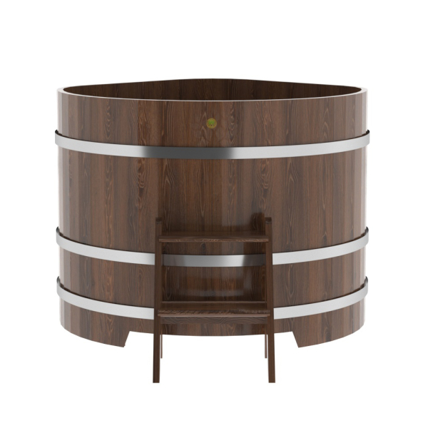 Купель угловая Bentwood из мореного дуба 1,19х1,19 Высота 1,0 м. Фото № 4