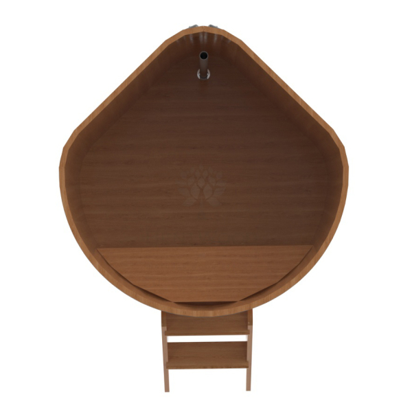 Купель угловая Bentwood из натурального дуба 1,19х1,19 Высота 1,1 м. Фото № 5