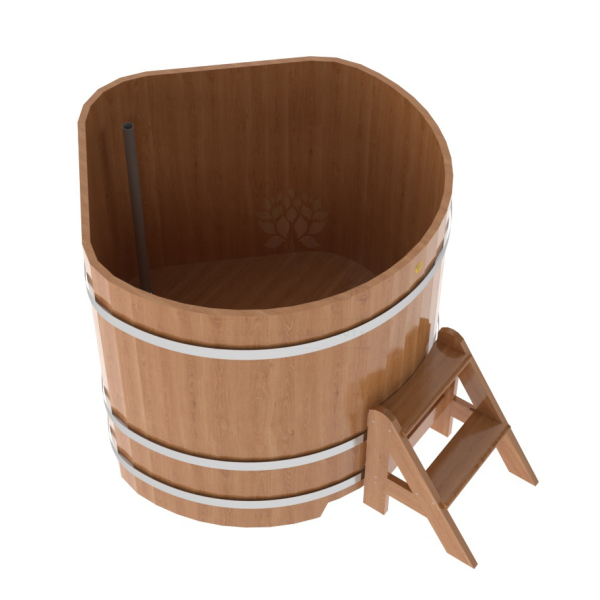 Купель угловая Bentwood из натурального дуба 1,19х1,19 Высота 1,1 м. Фото № 4