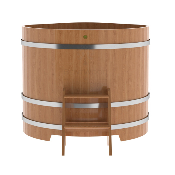 Купель угловая Bentwood из натурального дуба 1,19х1,19 Высота 1,1 м. Фото № 2