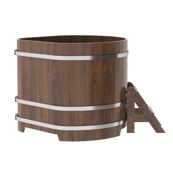 Купель угловая Bentwood из мореного дуба 1,19х1,19 Высота 1,1 м. Фото № 3