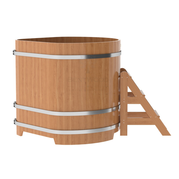 Купель угловая Bentwood из натурального дуба 1,19х1,19 Высота 1,2 м. Фото № 4
