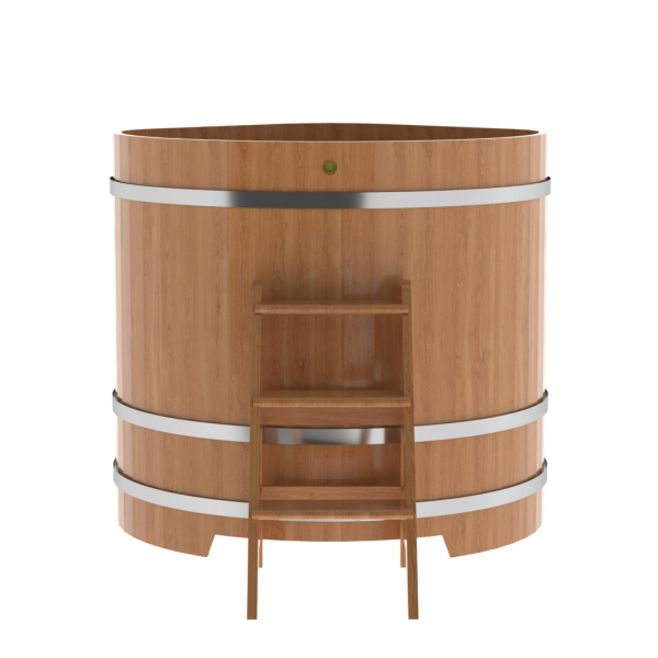 Купель угловая Bentwood из натурального дуба 1,19х1,19 Высота 1,2 м. Фото № 3