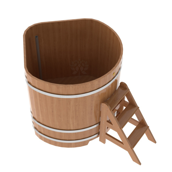 Купель угловая Bentwood из натурального дуба 1,19х1,19 Высота 1,2 м. Фото № 2