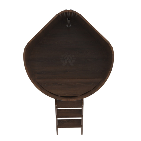 Купель угловая Bentwood из мореного дуба 1,19х1,19 Высота 1,2 м. Фото № 5