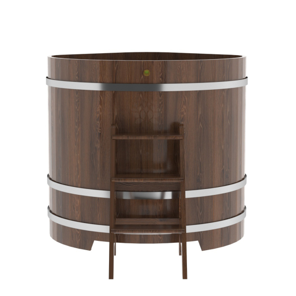 Купель угловая Bentwood из мореного дуба 1,19х1,19 Высота 1,2 м. Фото № 3