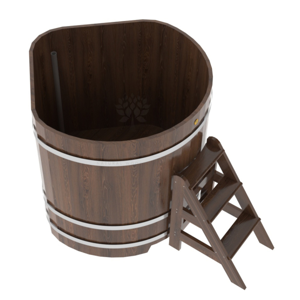 Купель угловая Bentwood из мореного дуба 1,19х1,19 Высота 1,1 м. Фото № 4
