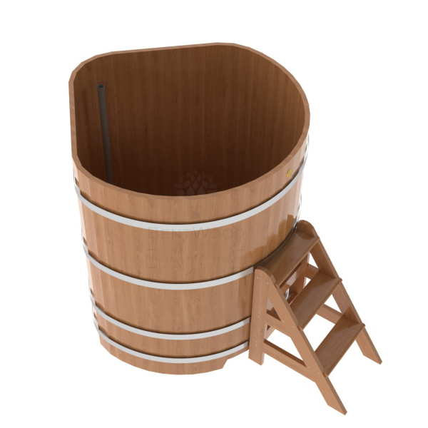 Купель угловая Bentwood из натурального дуба 1,19х1,19 Высота 1,4 м. Фото № 4