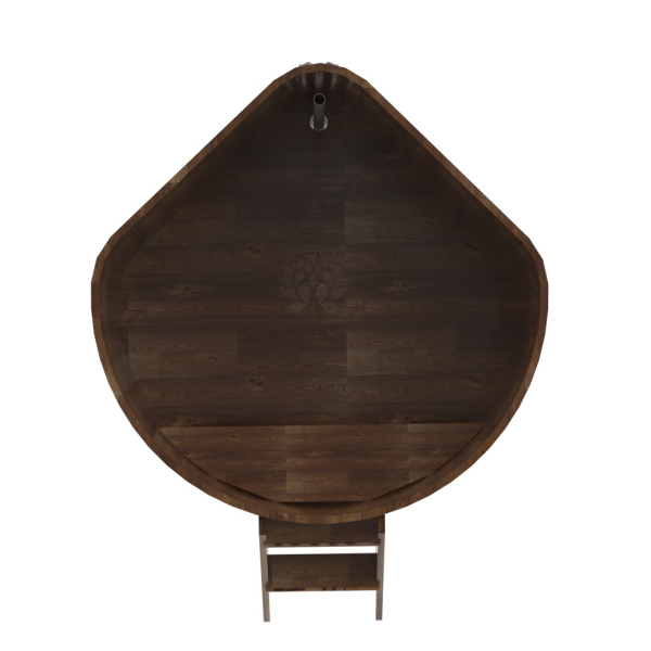 Купель угловая Bentwood из сращенных ламелей мореной лиственницы 1,37х1,37 Высота 1,0 м. Фото № 5