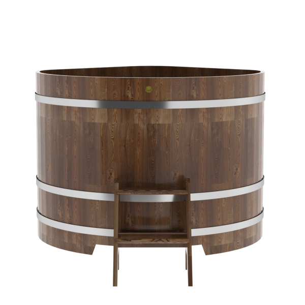 Купель угловая Bentwood из сращенных ламелей мореной лиственницы 1,37х1,37 Высота 1,1 м. Фото № 2