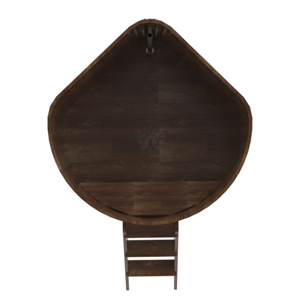 Купель угловая Bentwood из сращенных ламелей мореной лиственницы 1,37х1,37 Высота 1,2 м. Фото № 5