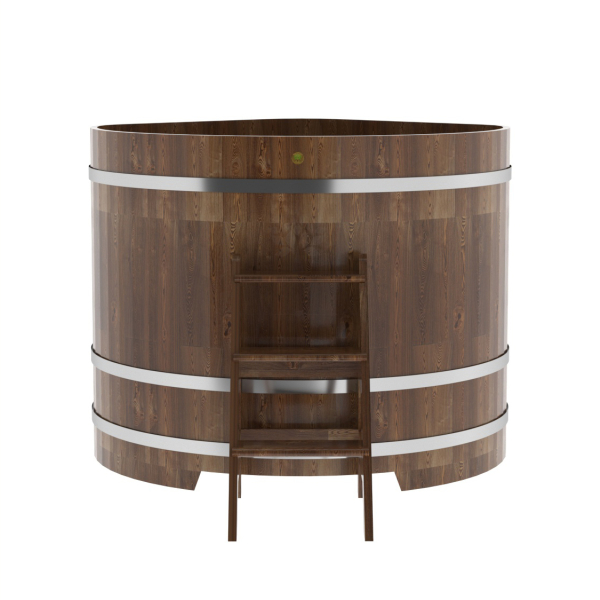 Купель угловая Bentwood из сращенных ламелей мореной лиственницы 1,37х1,37 Высота 1,2 м. Фото № 2