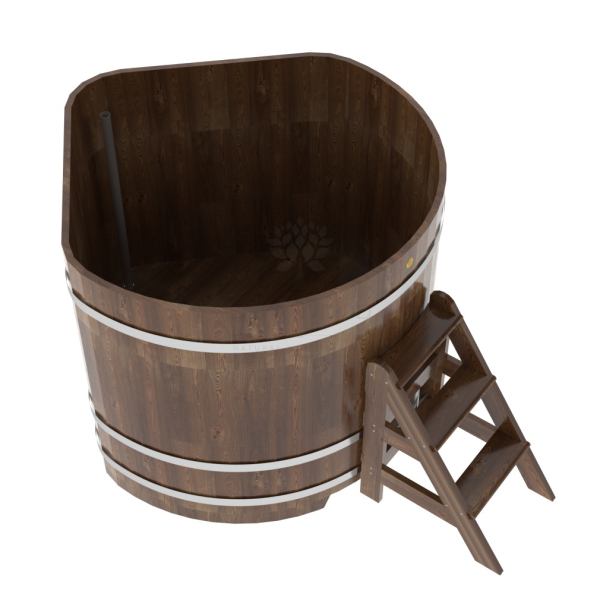 Купель угловая Bentwood из сращенных ламелей мореной лиственницы 1,37х1,37 Высота 1,2 м. Фото № 4