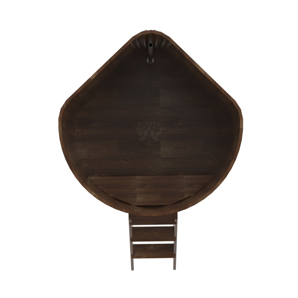 Купель угловая Bentwood из сращенных ламелей мореной лиственницы 1,37х1,37 Высота 1,4 м. Фото № 5