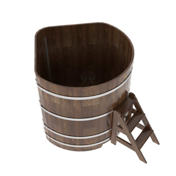 Купель угловая Bentwood из сращенных ламелей мореной лиственницы 1,37х1,37 Высота 1,4 м. Фото № 4