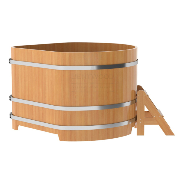 Купель угловая Bentwood из натуральной лиственницы Премиум 1,37х1,37 Высота 1,0 м. Фото № 4