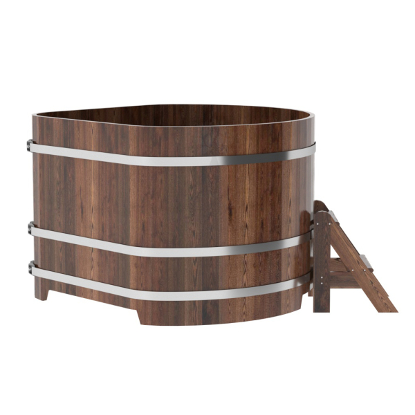 Купель угловая Bentwood из мореной лиственницы Премиум 1,37х1,37 Высота 1,0 м. Фото № 3