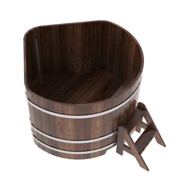 Купель угловая Bentwood из мореной лиственницы Премиум 1,37х1,37 Высота 1,0 м. Фото № 4