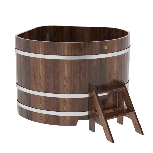 Купель угловая Bentwood из мореной лиственницы Премиум 1,37х1,37 Высота 1,0 м. Фото № 1