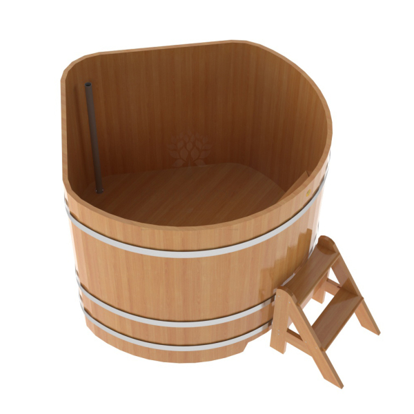 Купель угловая Bentwood из натуральной лиственницы Премиум 1,37х1,37 Высота 1,1 м. Фото № 4