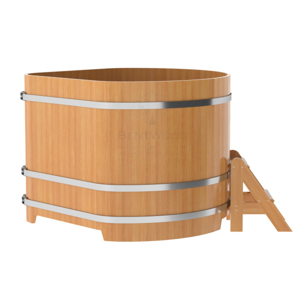 Купель угловая Bentwood из натуральной лиственницы Премиум 1,37х1,37 Высота 1,1 м. Фото № 3
