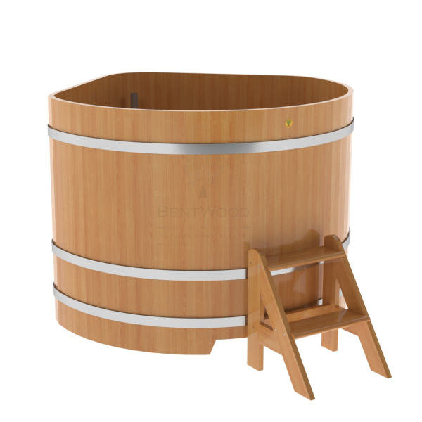 Купель угловая Bentwood из натуральной лиственницы Премиум 1,37х1,37 Высота 1,1 м. Фото № 1