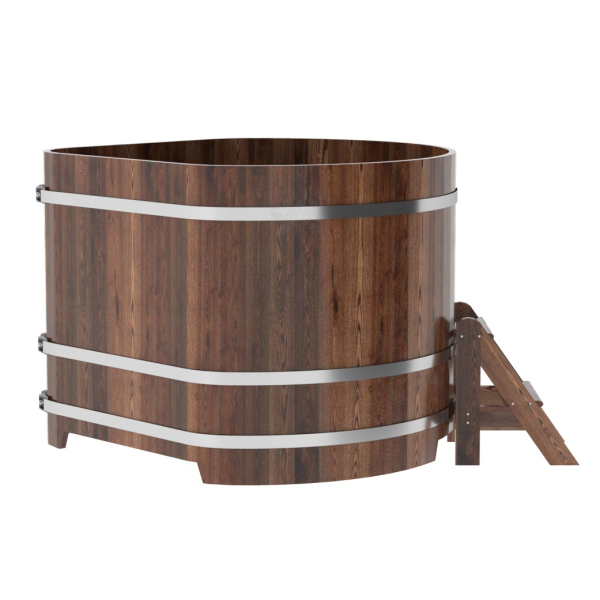 Купель угловая Bentwood из мореной лиственницы Премиум 1,37х1,37 Высота 1,1 м. Фото № 3