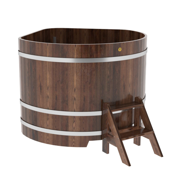 Купель угловая Bentwood из мореной лиственницы Премиум 1,37х1,37 Высота 1,1 м. Фото № 1
