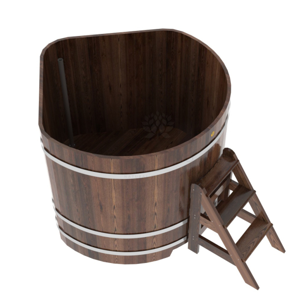 Купель угловая Bentwood из мореной лиственницы Премиум 1,37х1,37 Высота 1,2 м. Фото № 4