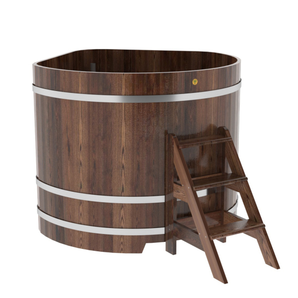 Купель угловая Bentwood из мореной лиственницы Премиум 1,37х1,37 Высота 1,2 м. Фото № 1