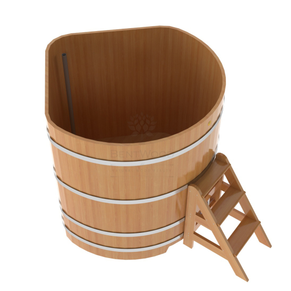 Купель угловая Bentwood из натуральной лиственницы Премиум 1,37х1,37 Высота 1,4 м. Фото № 4
