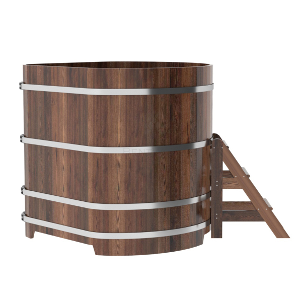 Купель угловая Bentwood из мореной лиственницы Премиум 1,37х1,37 Высота 1,4 м. Фото № 2
