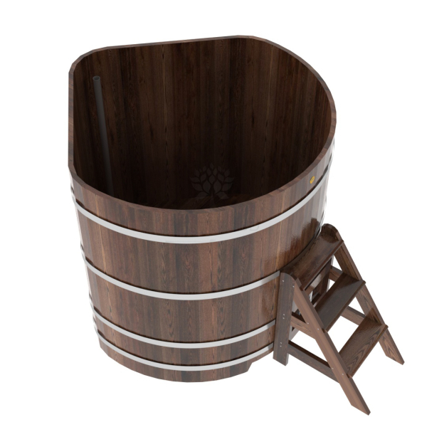 Купель угловая Bentwood из мореной лиственницы Премиум 1,37х1,37 Высота 1,4 м. Фото № 4