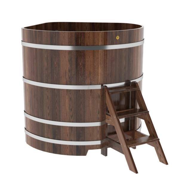 Купель угловая Bentwood из мореной лиственницы Премиум 1,37х1,37 Высота 1,4 м. Фото № 1