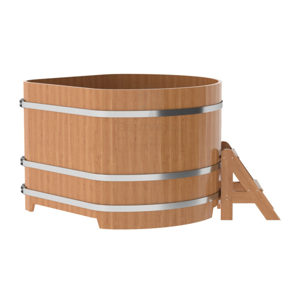 Купель угловая Bentwood из натурального дуба 1,37х1,37 Высота 1,0 м. Фото № 4