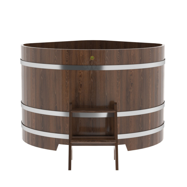 Купель угловая Bentwood из мореного дуба 1,37х1,37 Высота 1,0 м. Фото № 2